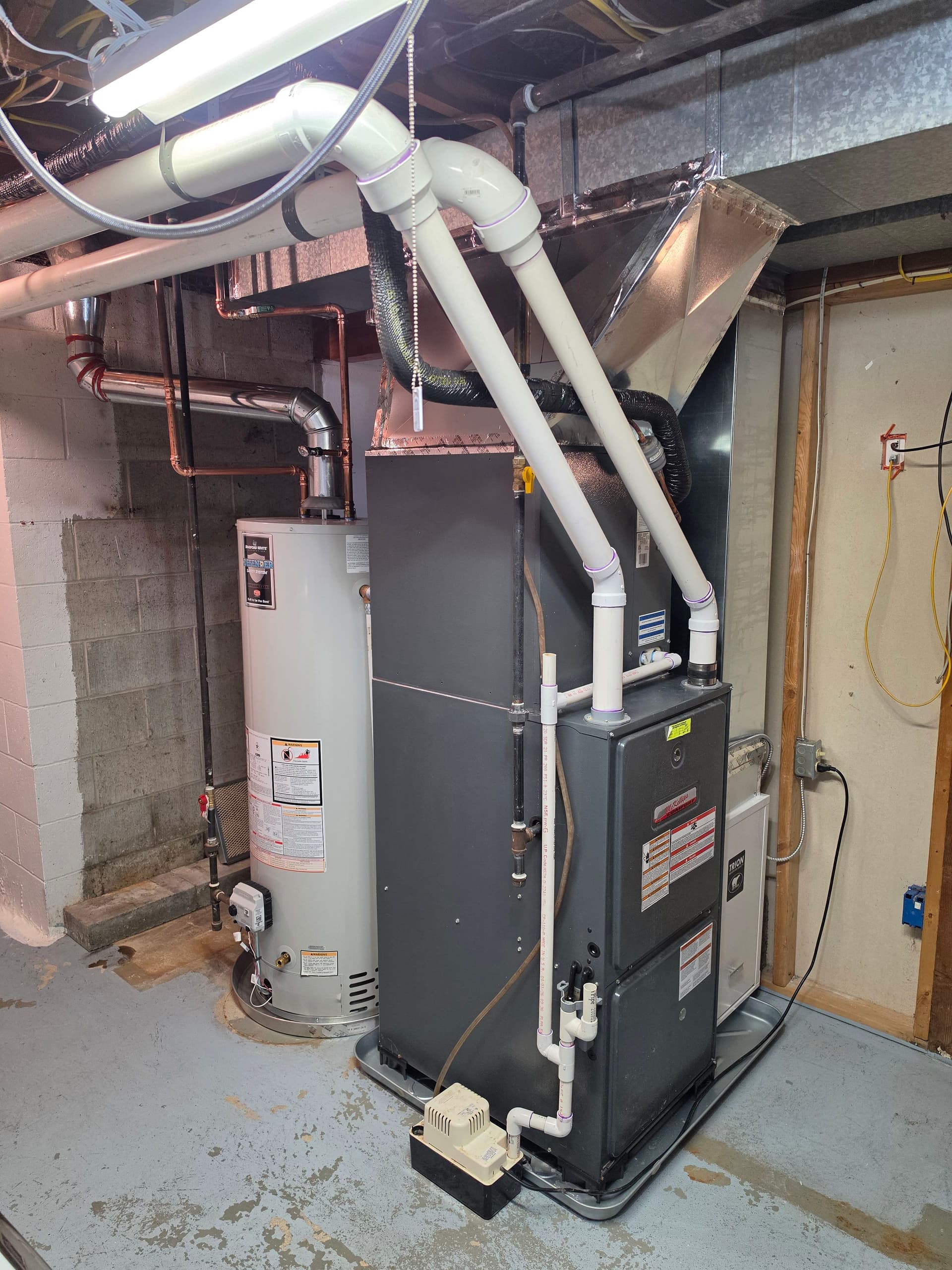Gallery photos for Furnace Relocation to Make Room for Basement Waterproofing: Image #1